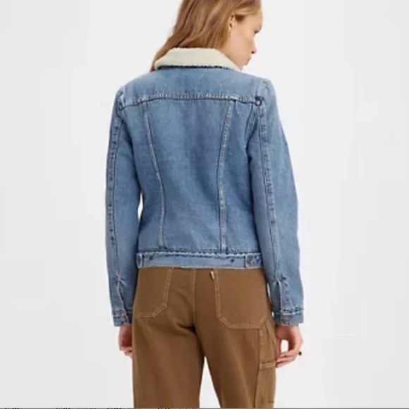 Honey Punch Fall Denim Sherpa Jacket - Picture 5 of 12